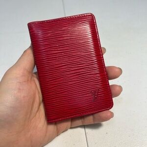 [Louis Vuitton] Epi Leather Red Card Wallet